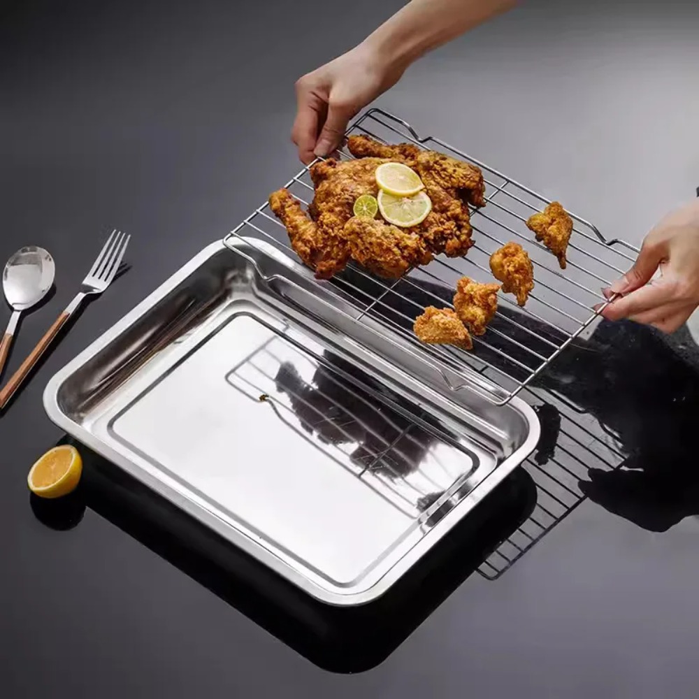 Kitchen Baking Pan Storage - Bandeja para hornear de acero inoxidable