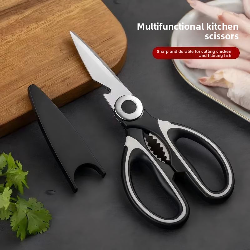 Kitchen Jobs - Tijeras de Cocina de Acero Inoxidable,