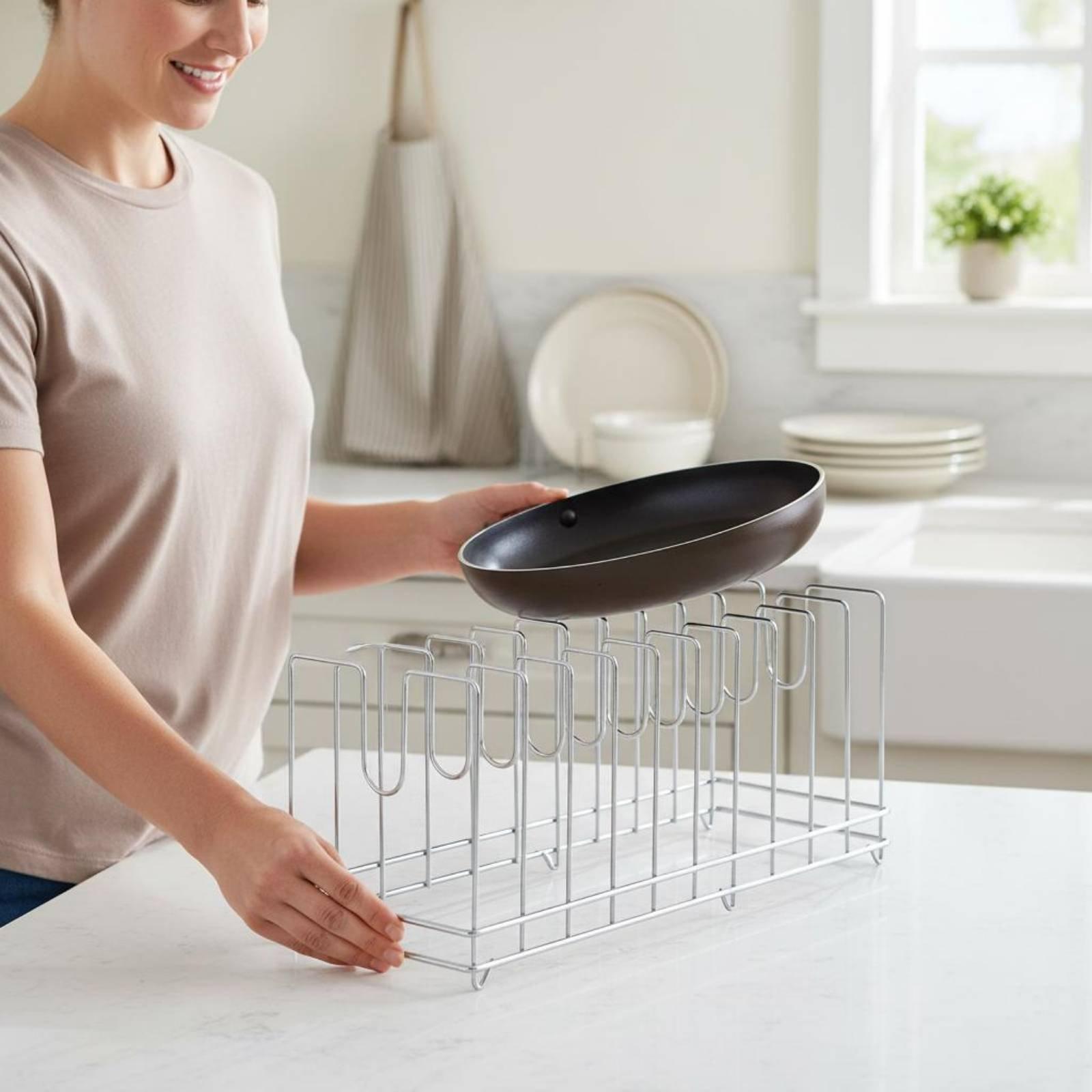 Kitchen Baking Pan Storage - Estante Vertical de Cocina para Organizar
