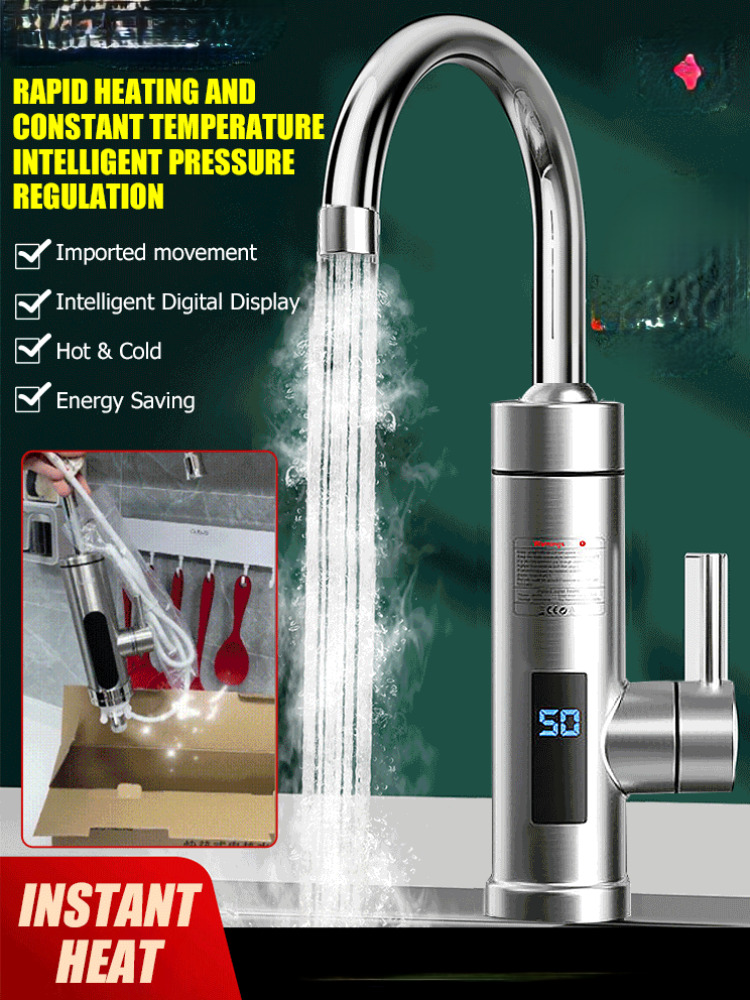Kitchen Baking Mixer - Grifo Eléctrico para Baño, Calentador de