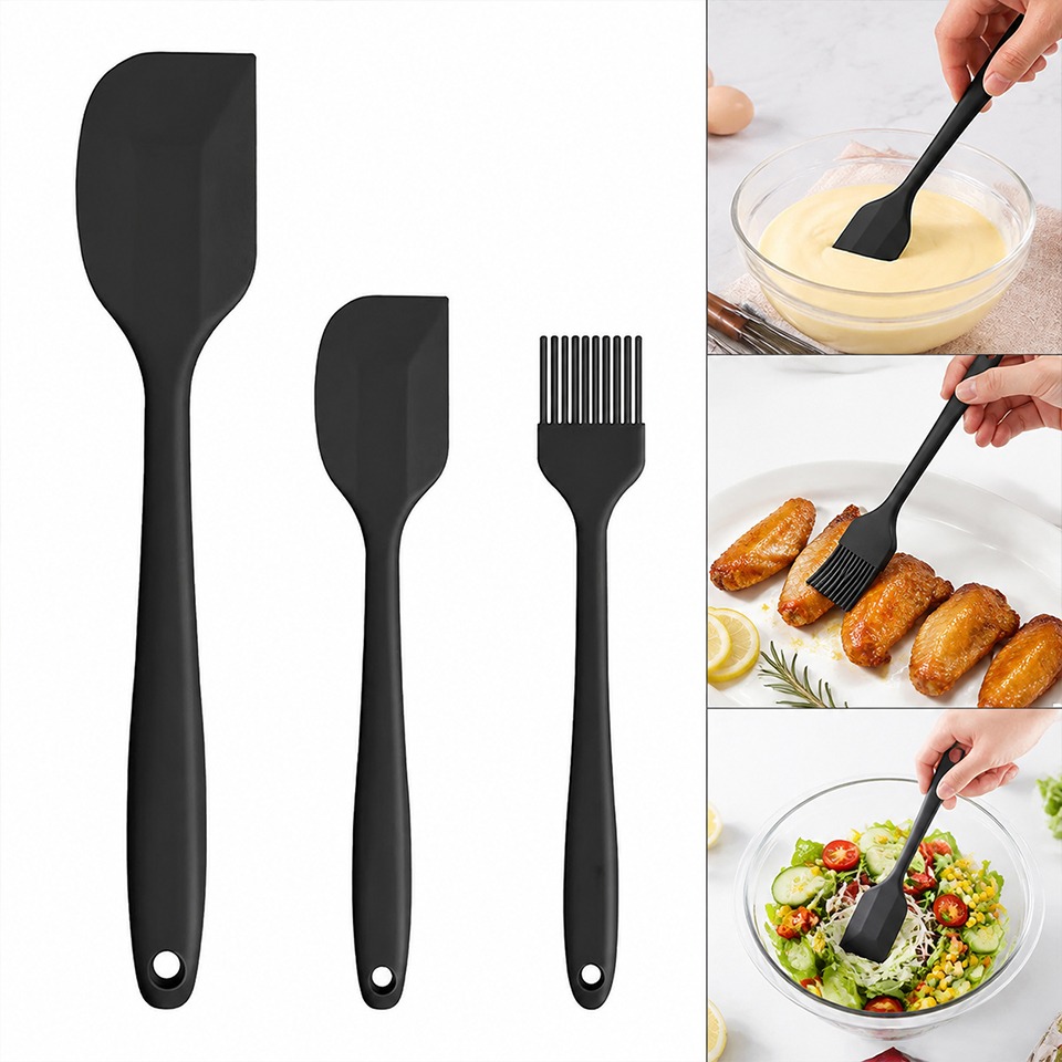 Bread Baking Kitchen Utensils - Juego de 3 espátulas de silicona