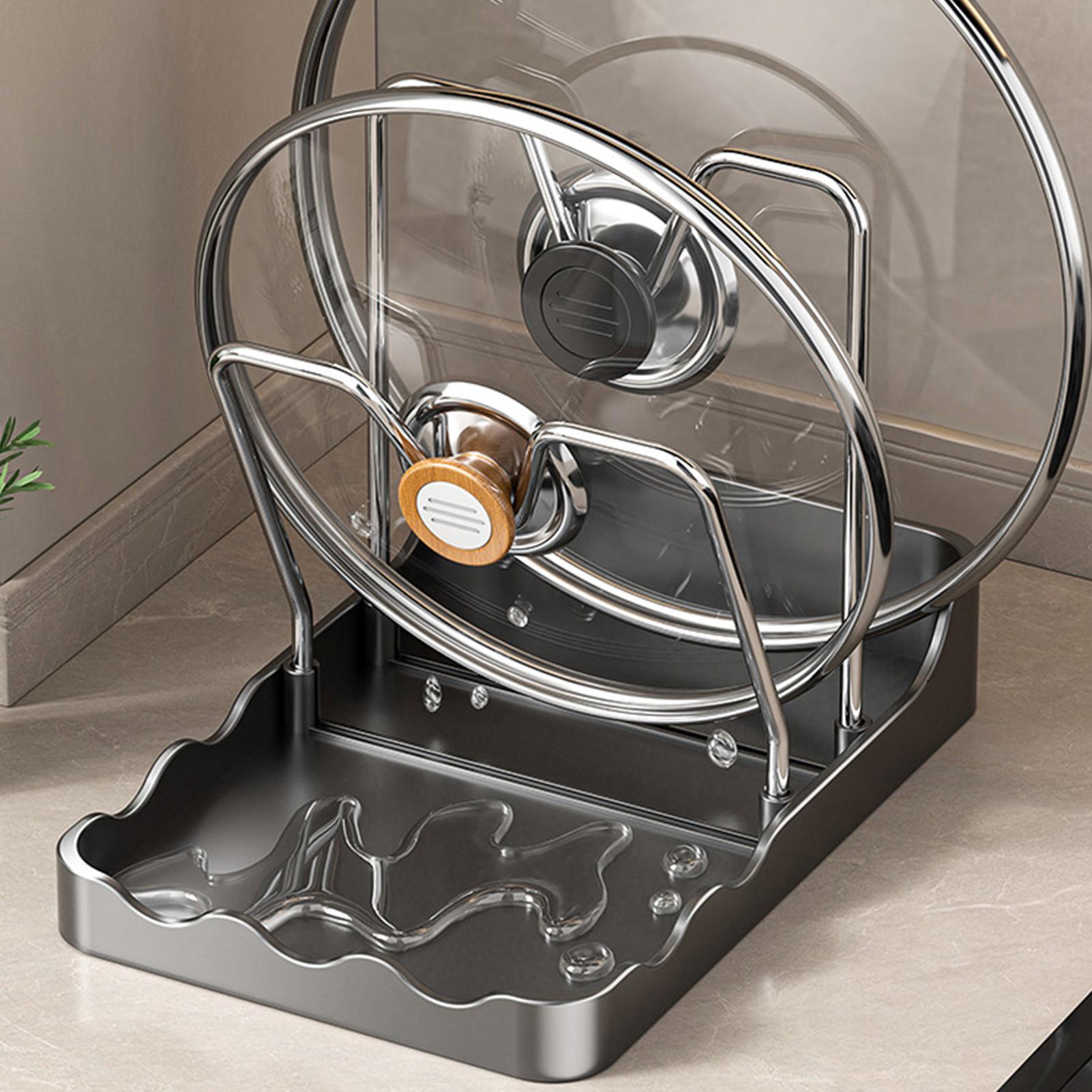 Kitchen Baking Pantry - Organizador de tapa de sartén, estante