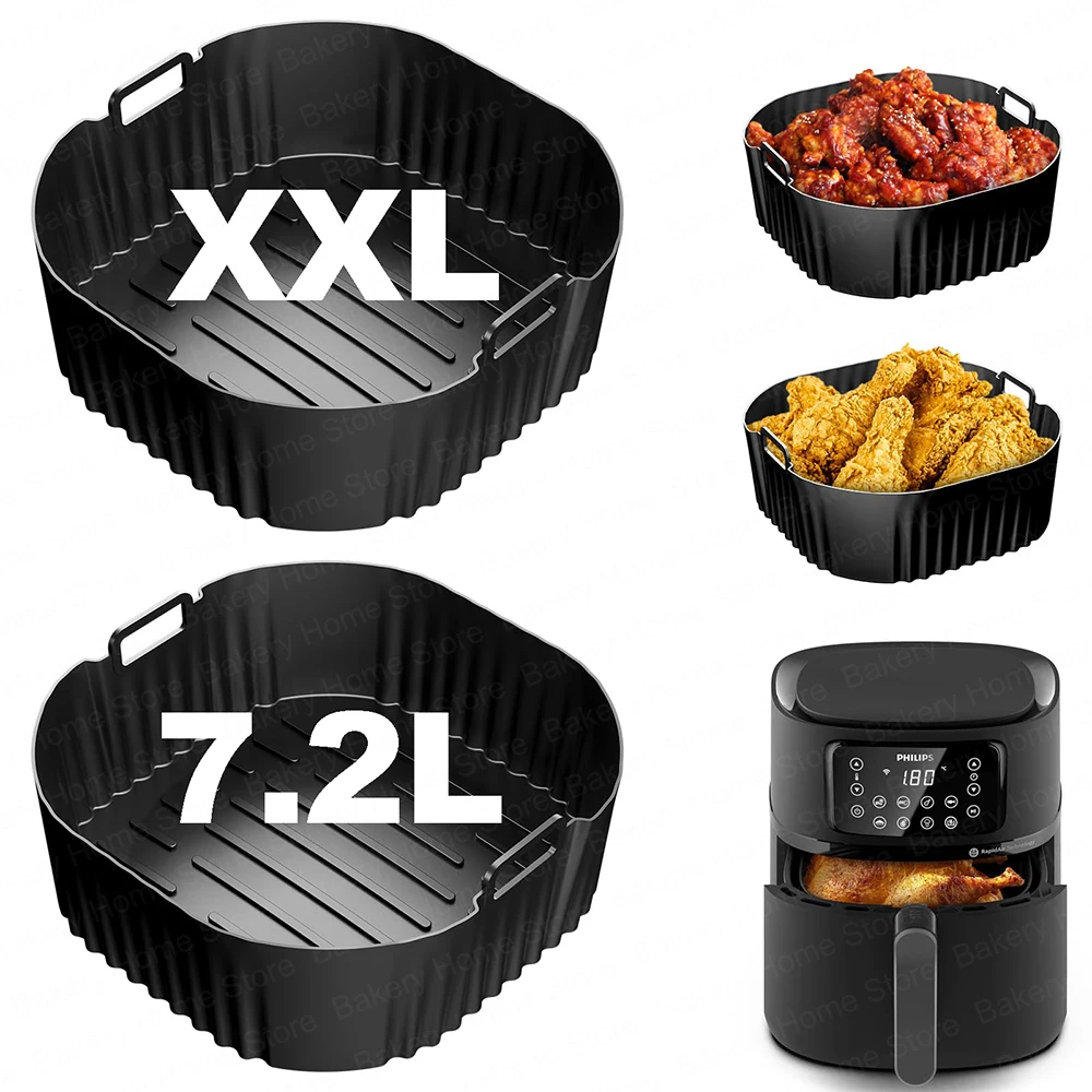 Philips Air Fryer Airfryer Xxl - Molde de silicona para freidora de