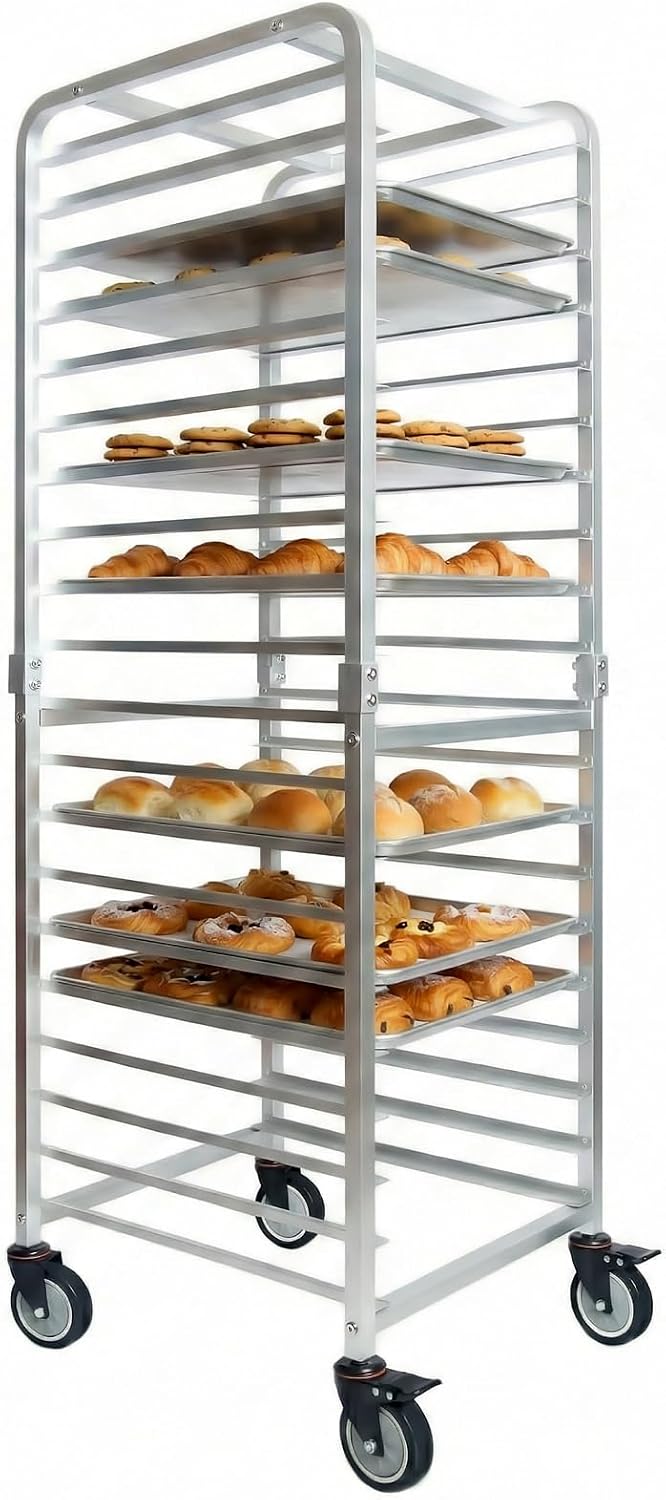 Kitchen Baking Pan Storage - Carro de enfriamiento móvil comercial de