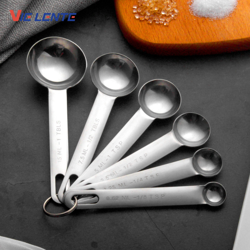 Baking Powder Kitchen - Cuchara medidora multiusos de acero inoxidable
