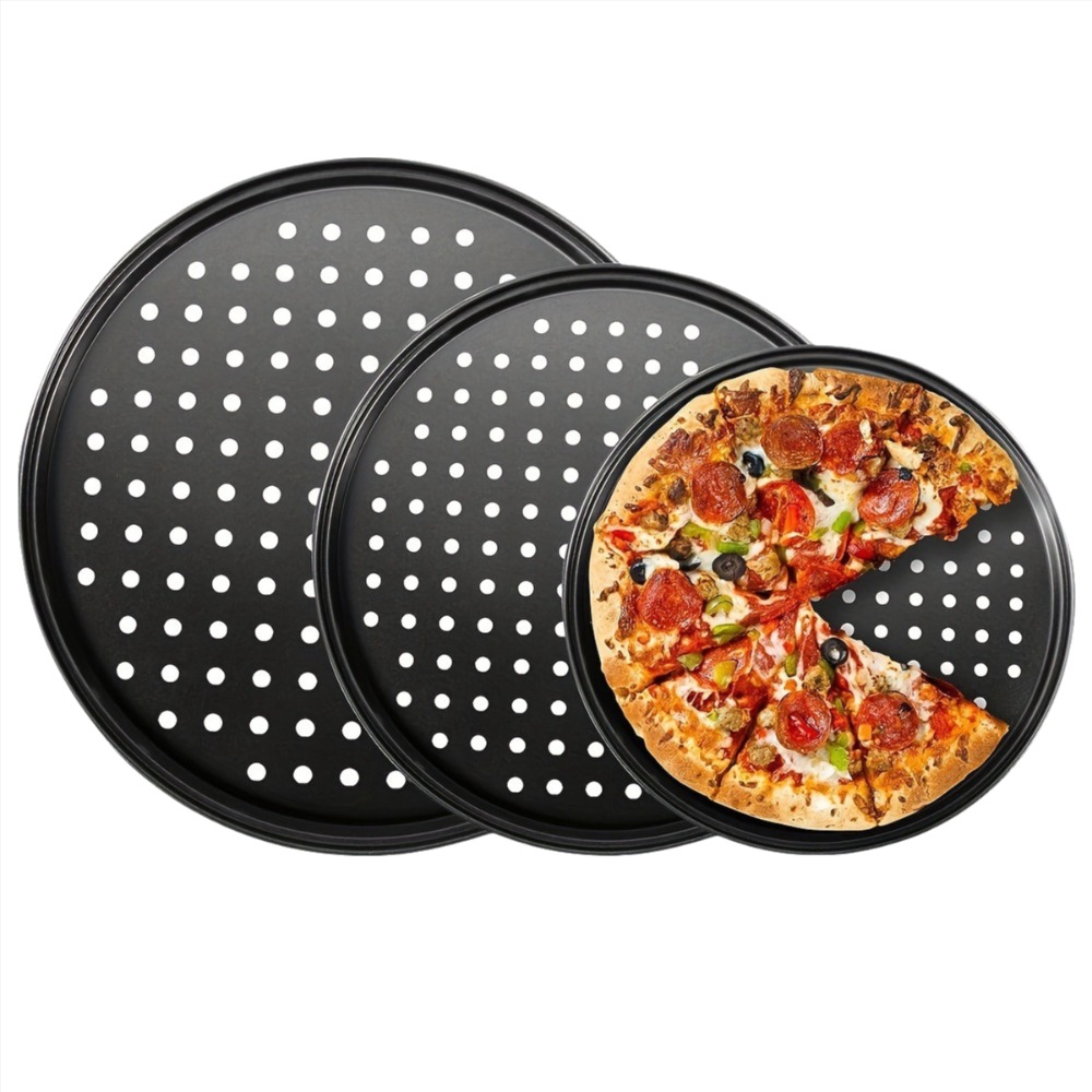 Kitchen Baking Pan Set - Juego de bandejas para pizza perforadas