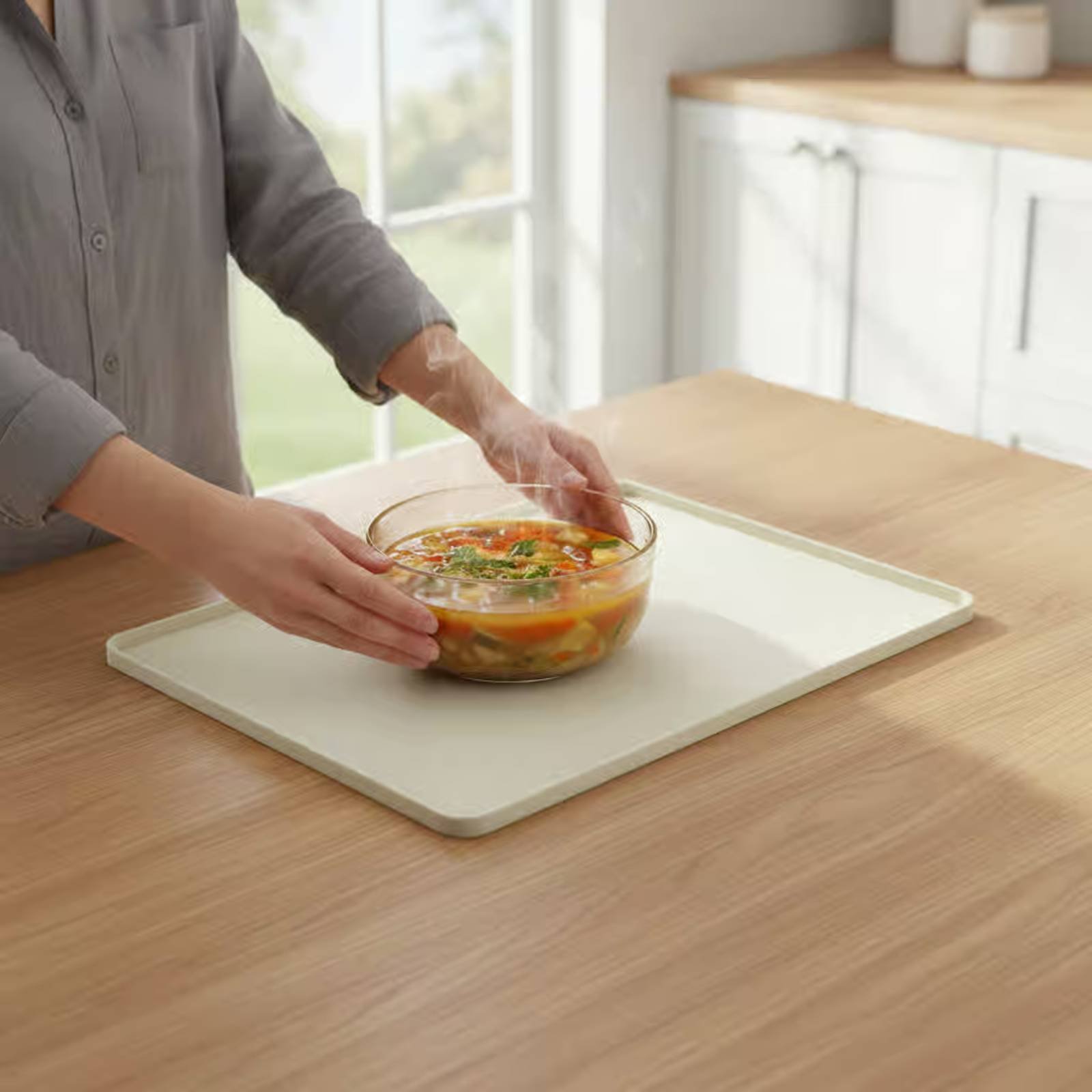 Kitchen Baking Mat - Tapete de Silicona para Microondas, Protector