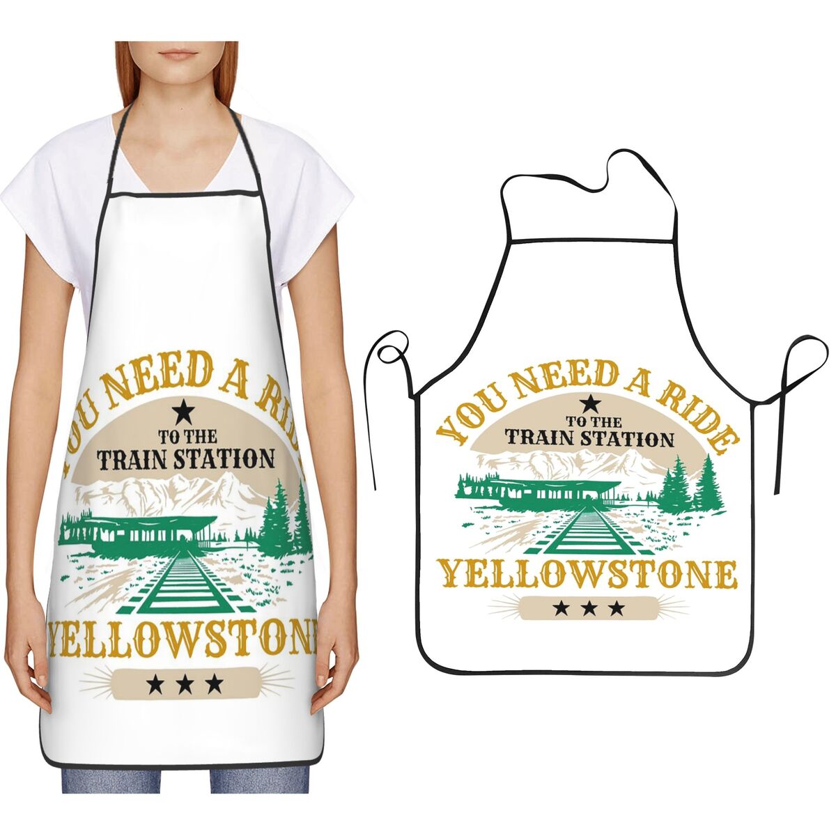 Delantal Yellowstone que neces - Kitchen With Baking Station reseña y precio