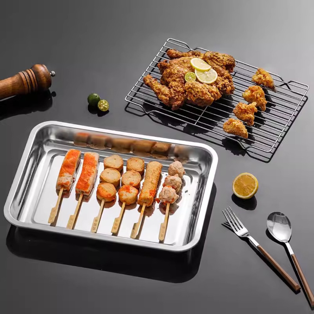 Bandeja para hornear de acero  - Kitchen Baking Pan Storage reseña y precio