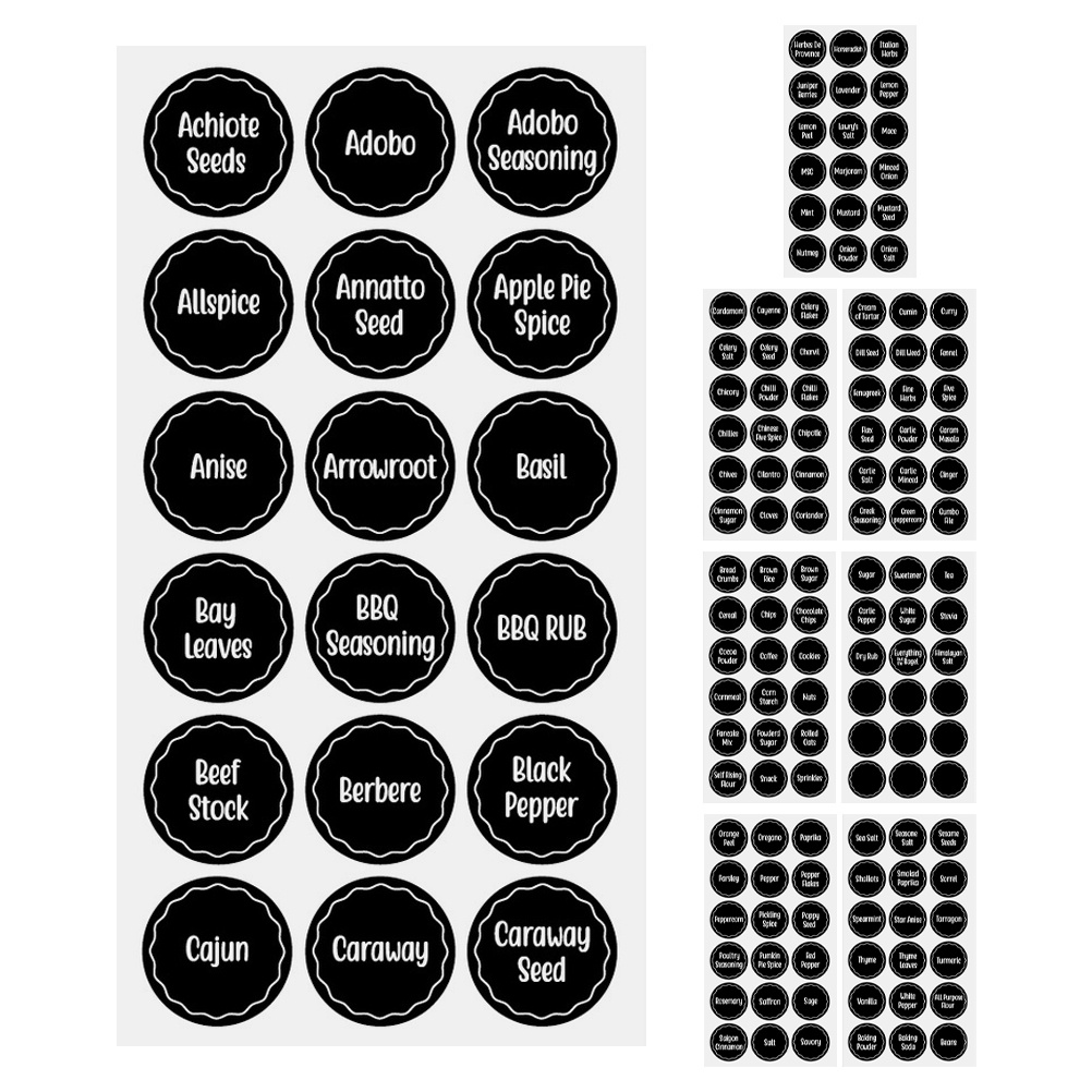 144 Uds. Etiquetas adhesivas r - Kitchen Baking Pantry reseña y precio