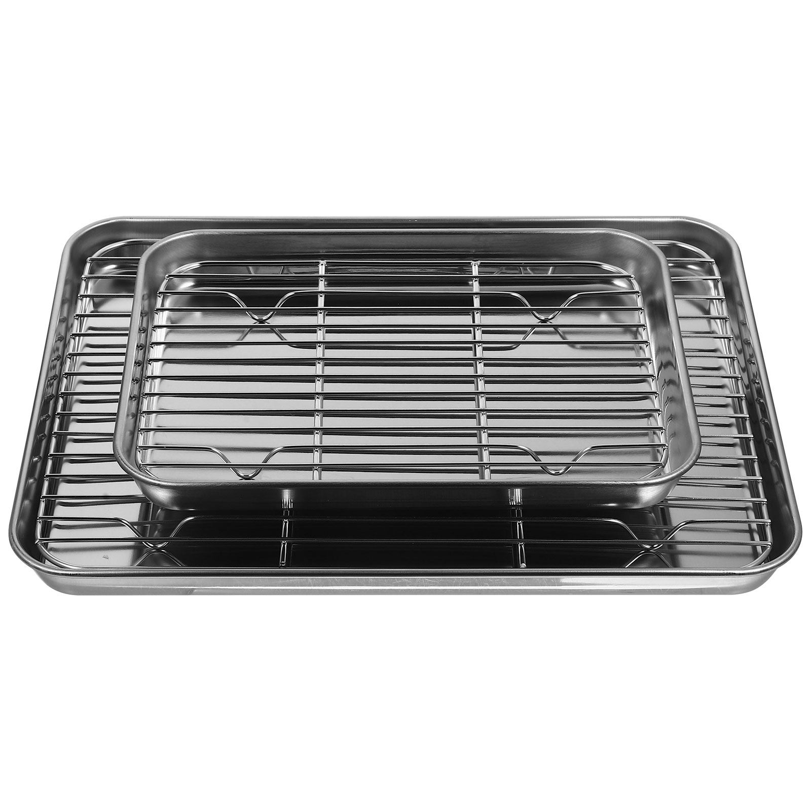 Juego de 2 bandejas de acero i - Kitchen Baking Pan Storage reseña y precio