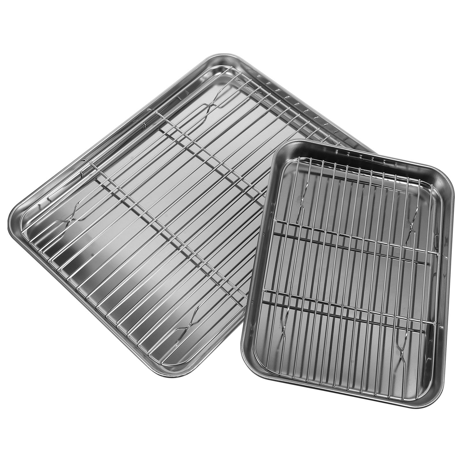 Juego de 2 bandejas de acero i - Kitchen Baking Pan Storage reseña y precio