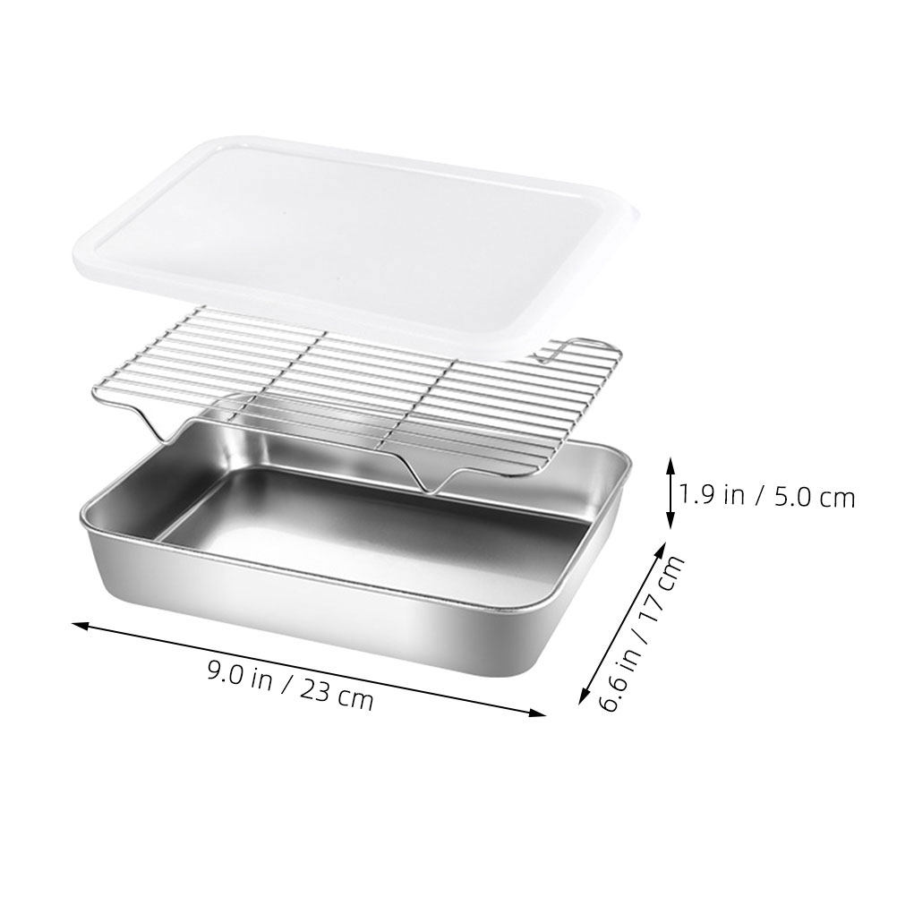 1 Juego de Bandeja de Preparac - Kitchen Baking Pan Storage reseña y precio