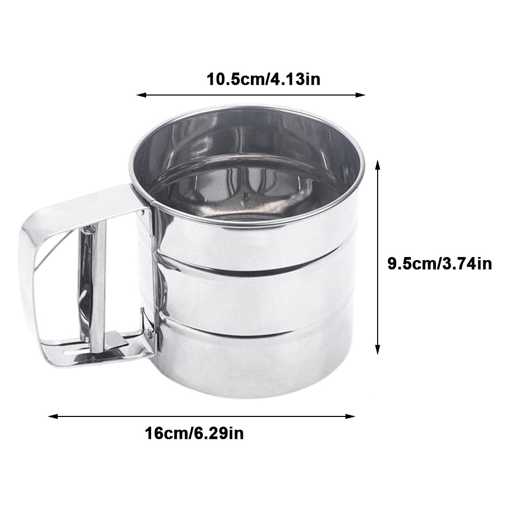1 pieza de tamizador de harina - Baking Powder Kitchen reseña y precio