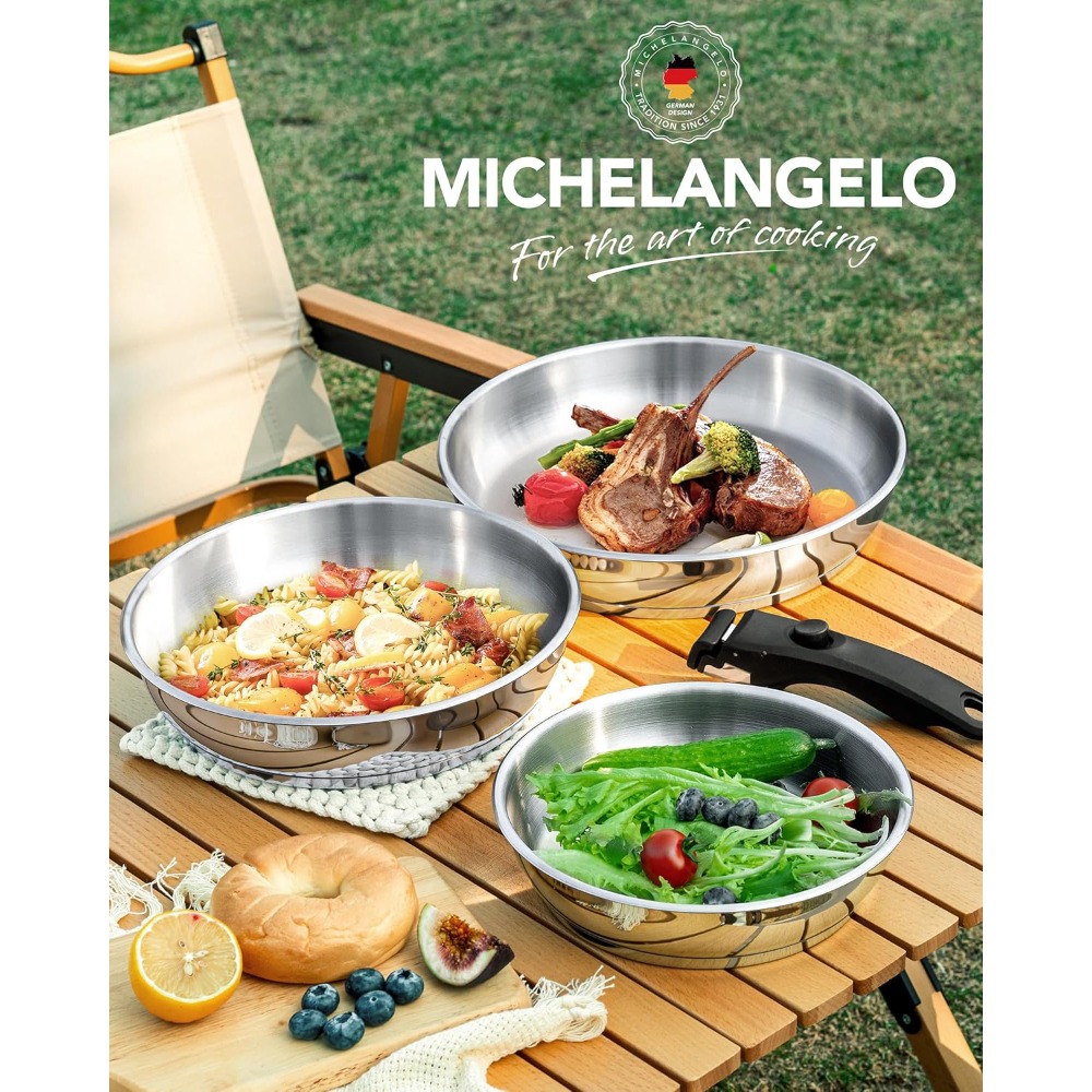 MICHELANGELO Juego de sartenes - Kitchen Baking Pan Set reseña y precio
