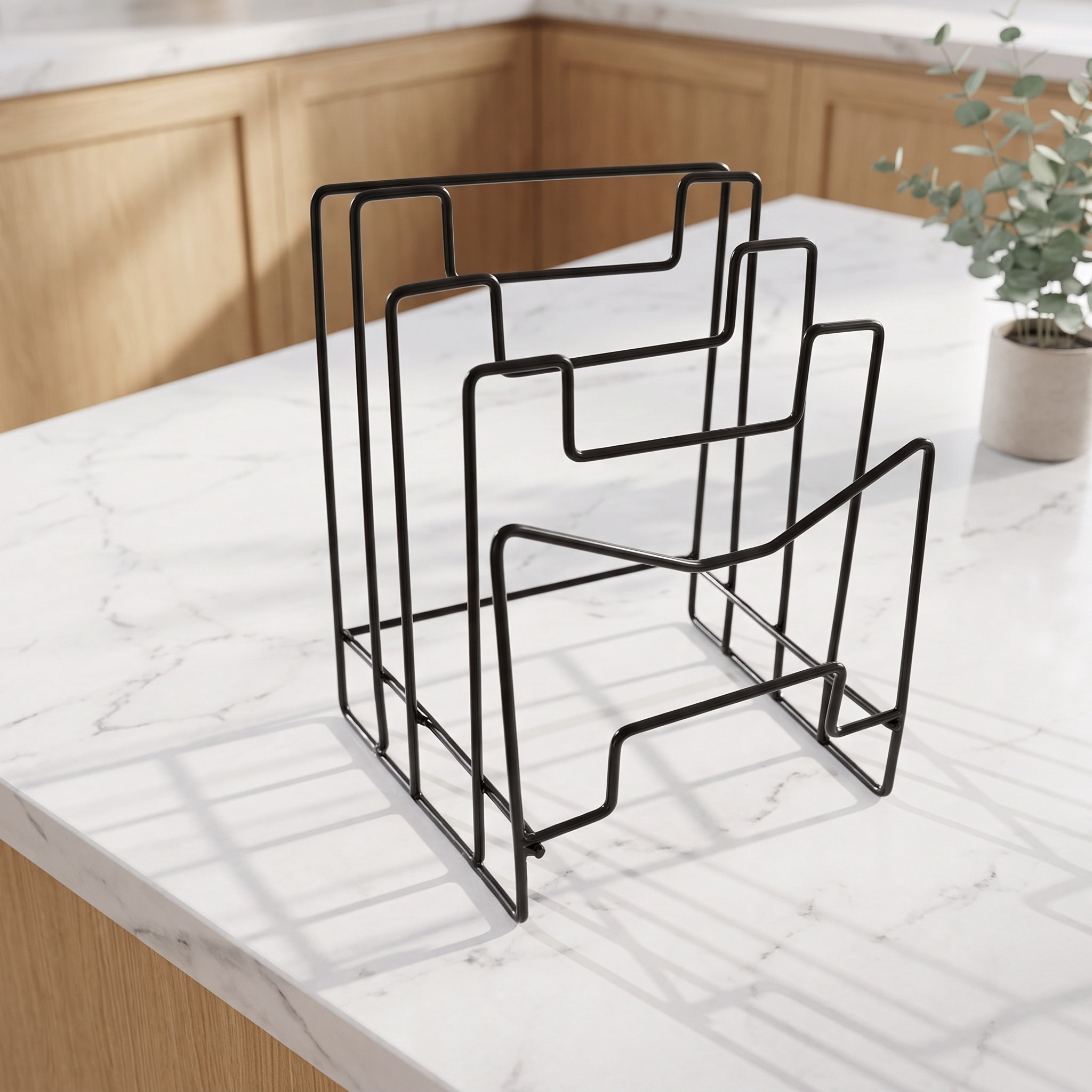 Organizador de tablas de corta - Kitchen Baking Pan Storage reseña y precio