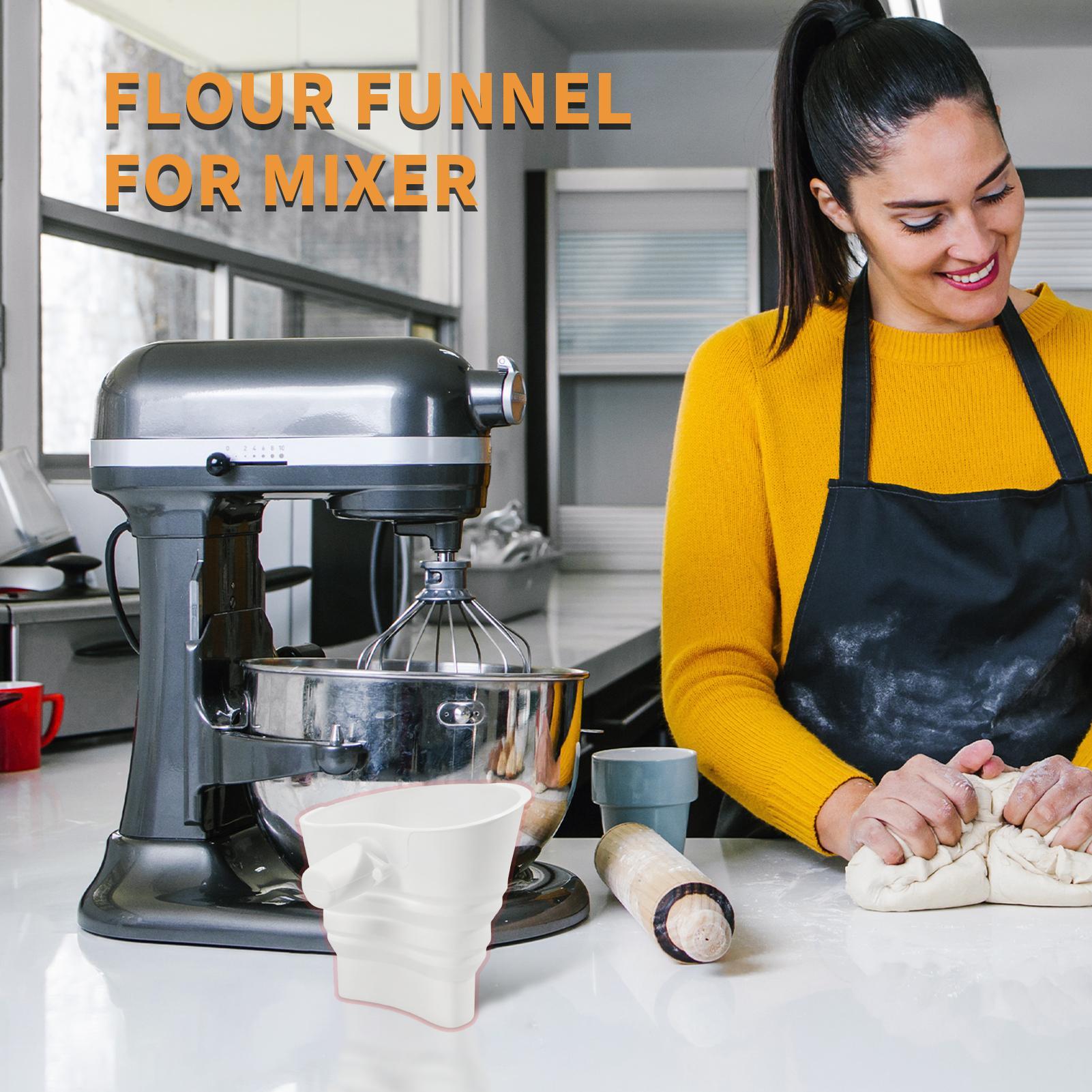 Embudo mezclador de harina par - Kitchen Aid Baking Bread reseña y precio