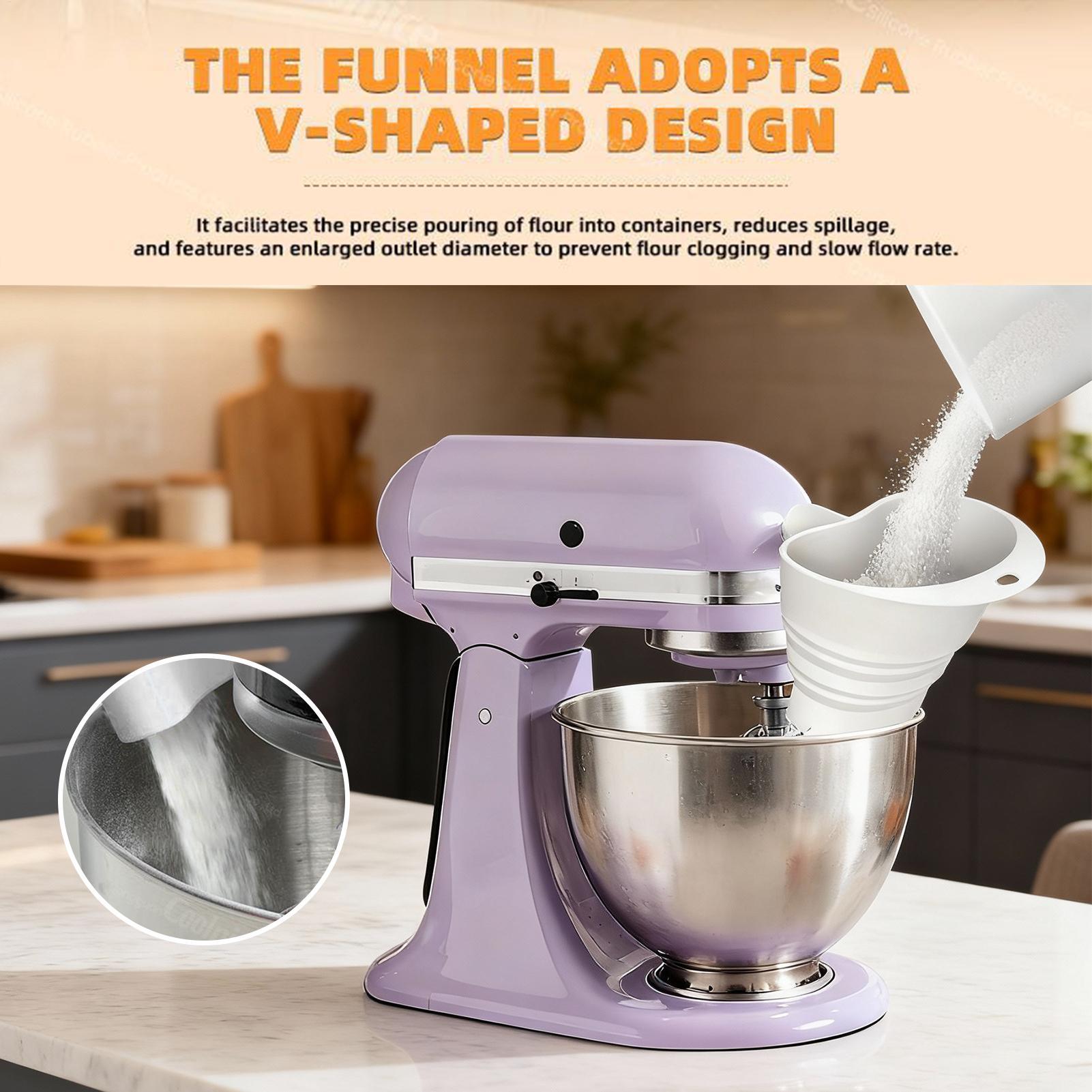 Embudo mezclador de harina par - Kitchen Aid Baking Bread reseña y precio