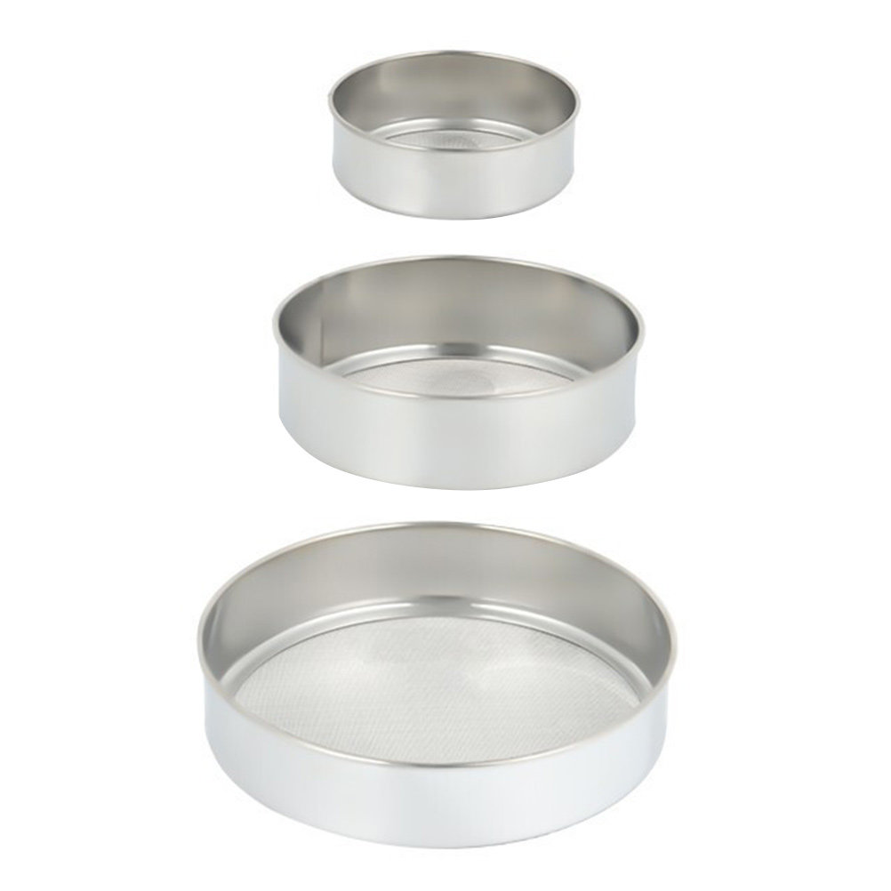 Juego de 3 tamices de acero in - Baking Powder Kitchen reseña y precio