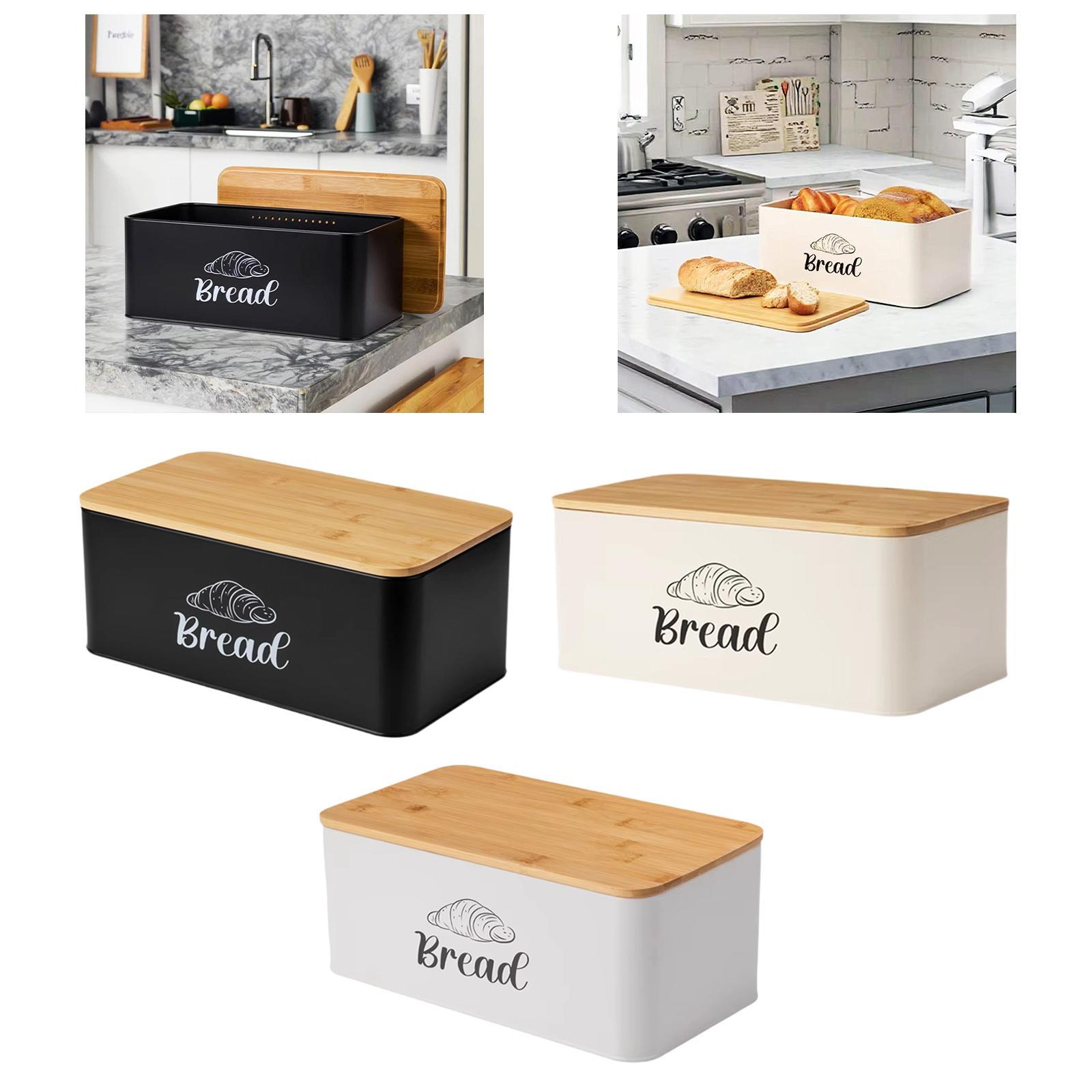 Caja de pan para encimera de c - Kitchen Baking Pantry reseña y precio