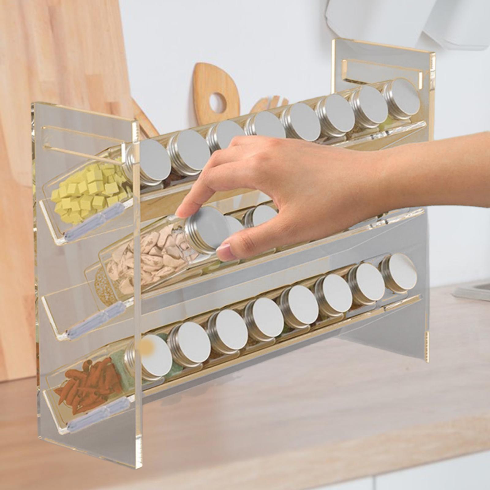 Estante de acrílico para espec - Kitchen Baking Pantry reseña y precio