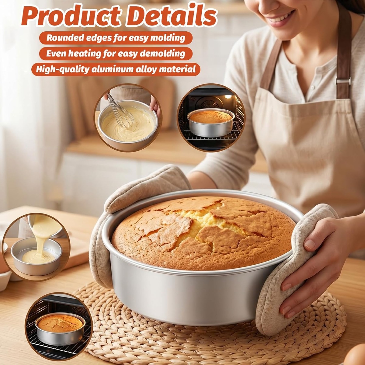 Juego de Moldes para Pastel co - Kitchen Baking Pan Set reseña y precio