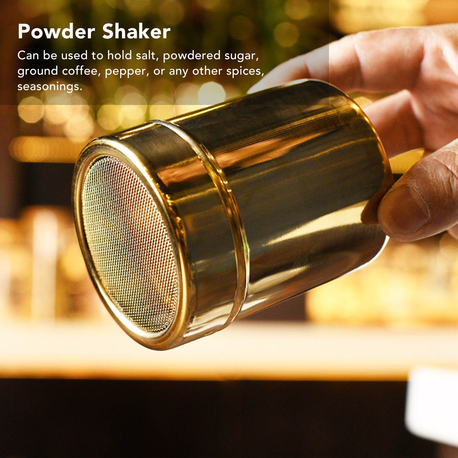 Esparcidor de Polvo de Acero I - Baking Powder Kitchen reseña y precio