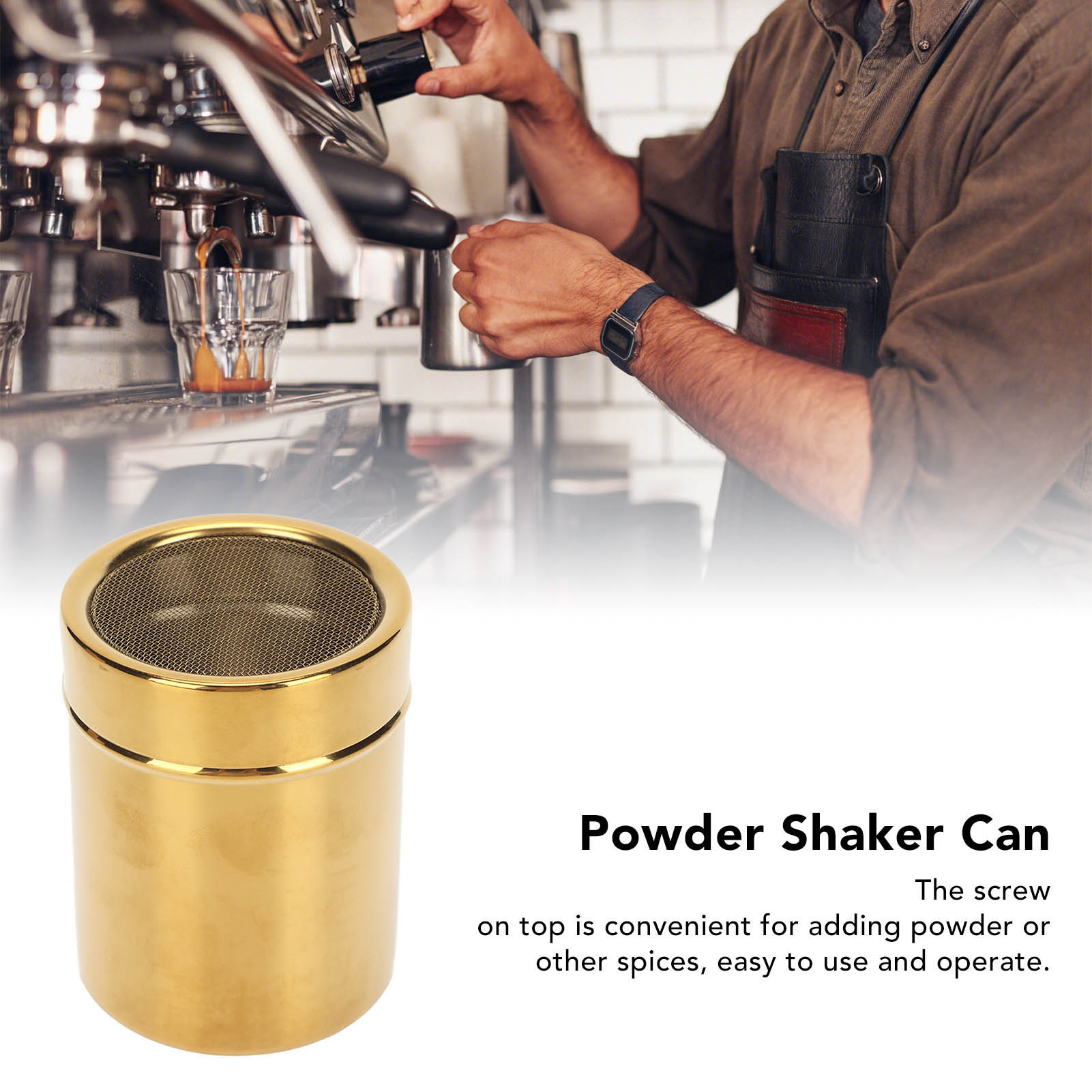 Esparcidor de Polvo de Acero I - Baking Powder Kitchen reseña y precio