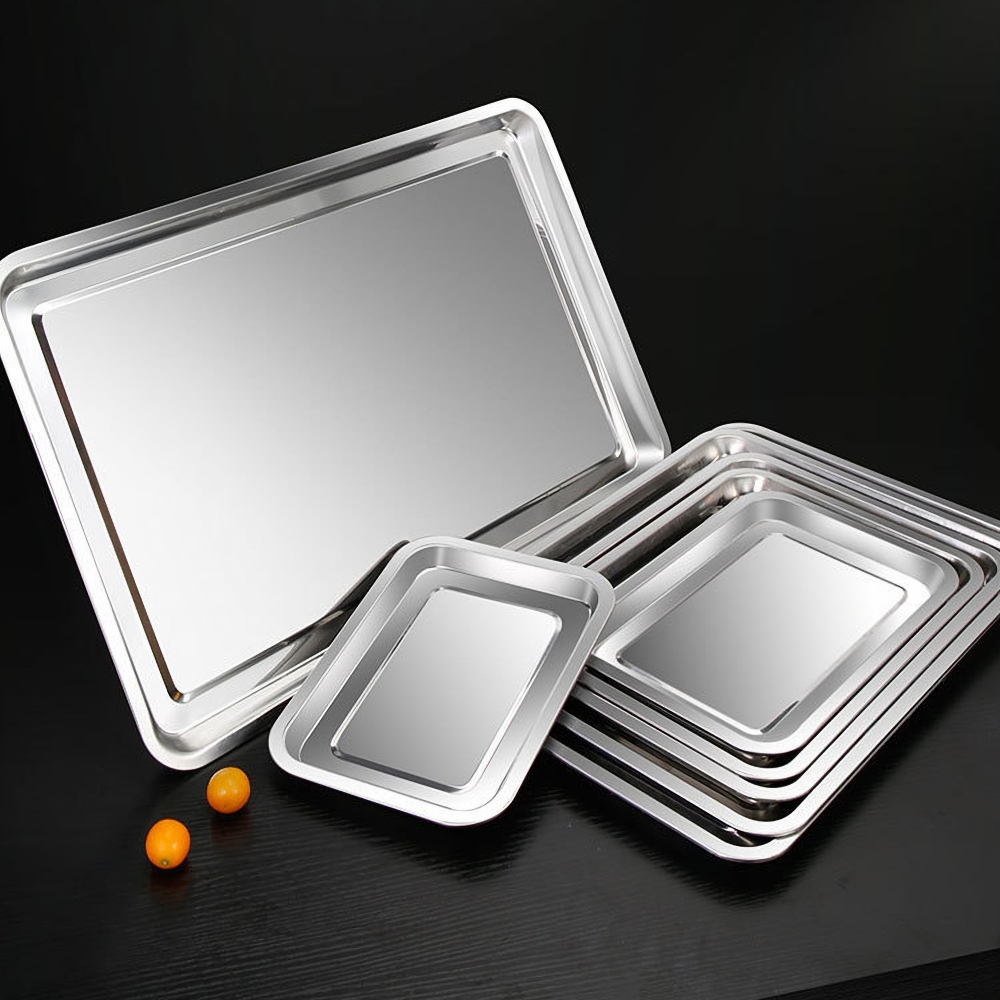 Bandejas rectangulares de acer - Kitchen Baking Pan Storage reseña y precio