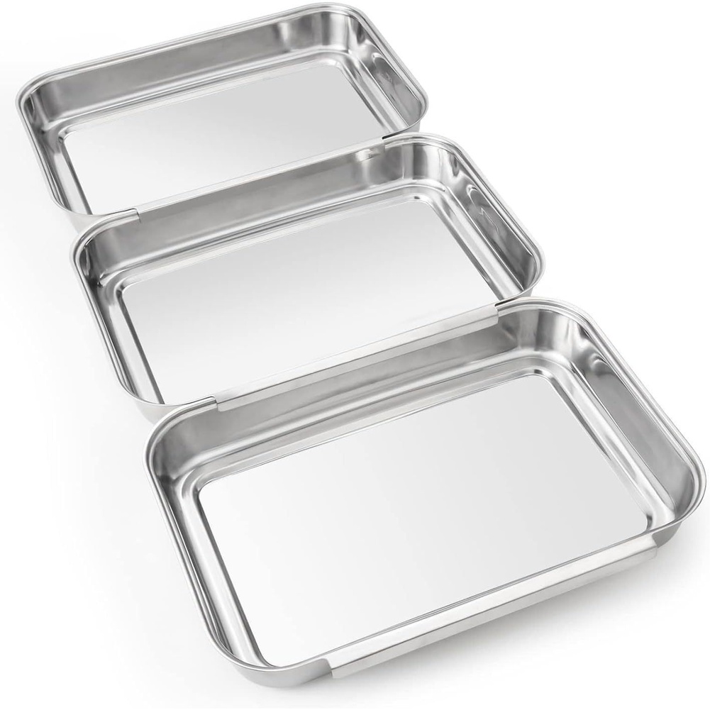 Juego de 3 bandejas cuadradas  - Kitchen With Baking Station reseña y precio
